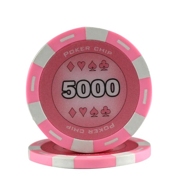 Poker Chip pink (5000), roll of 25